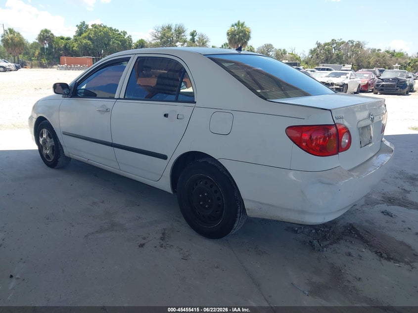 2003 Toyota Corolla VIN JTDBR32E730012384 IAAI salvage auction — NORMAL WEAR, Clear (Florida), sold $675 on 2026-07-28 (photo 3)