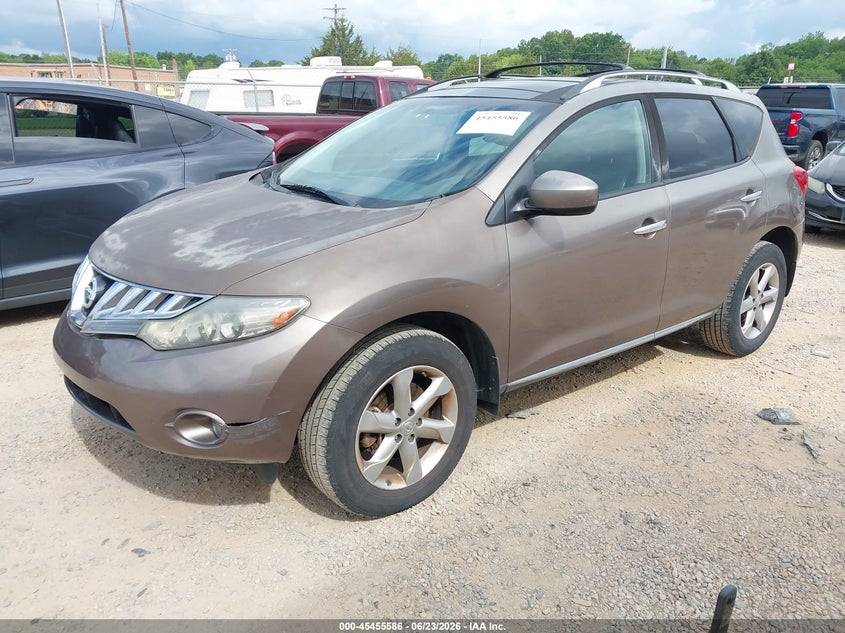 2009 Nissan Murano VIN JN8AZ18U59W106868 IAAI salvage auction — FRONT END, Salvage (Idaho), sold $300 on 2026-07-13 (photo 2)