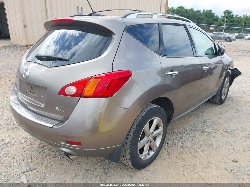 2009 Nissan Murano VIN JN8AZ18U59W106868 IAAI salvage auction — FRONT END, Salvage (Idaho), sold $300 on 2026-07-13 (photo 4)