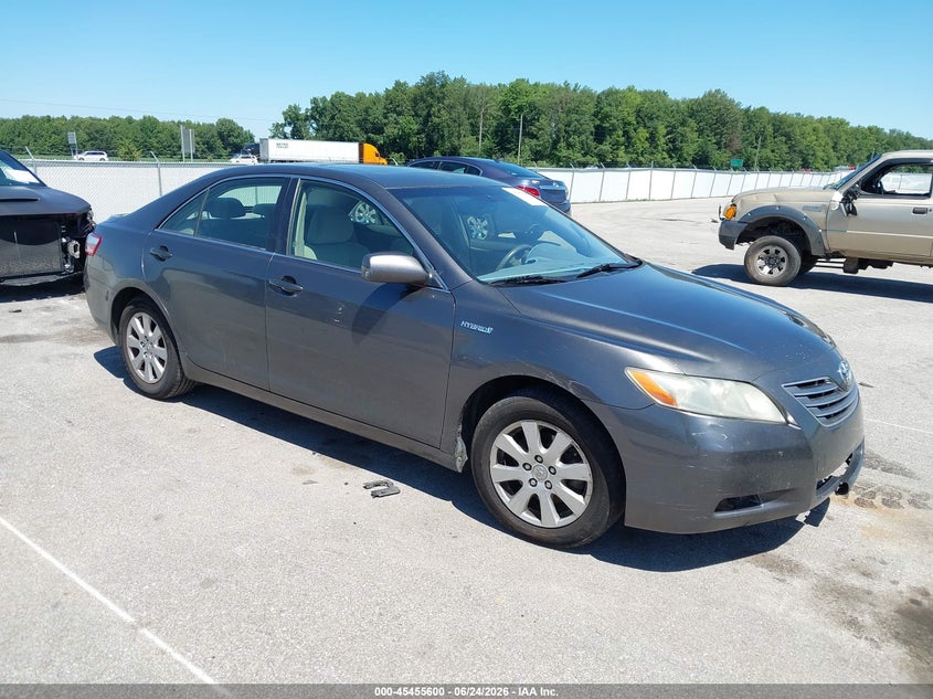2007 Toyota Camry hybrid VIN JTNBB46K173020569 IAAI salvage auction — LEFT SIDE, Salvage (Indiana), sold $225 on 2026-07-23 (photo 1)