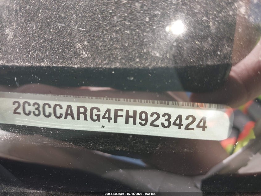 2015 Chrysler 300 VIN 2C3CCARG4FH923424 IAAI salvage auction — LEFT SIDE, Salvage (North Dakota), sold $1,450 on 2026-07-23 (photo 9)