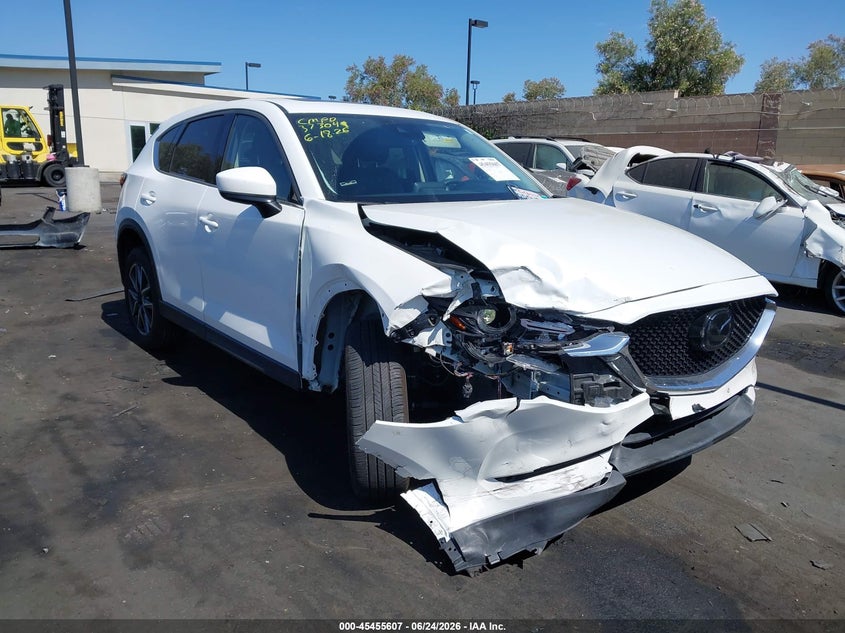 2018 Mazda Cx-5 VIN JM3KFADM0J0310488 IAAI salvage auction — FRONT END, Salvage Title, sold $5,000 on 2026-07-31 (photo 1)