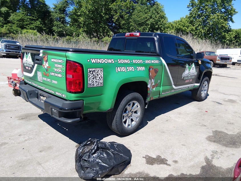 2022 Chevrolet Colorado VIN 1GCHSCEN0N1314381 IAAI salvage auction — FRONT END, Salvage Title, sold $4,250 on 2026-07-22 (photo 4)