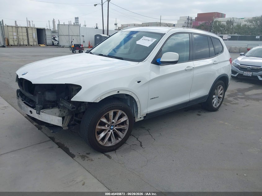 2013 BMW X3 VIN 5UXWX9C55D0A23962 IAAI salvage auction — FRONT END, Salvage (California), sold $1,050 on 2026-07-08 (photo 2)