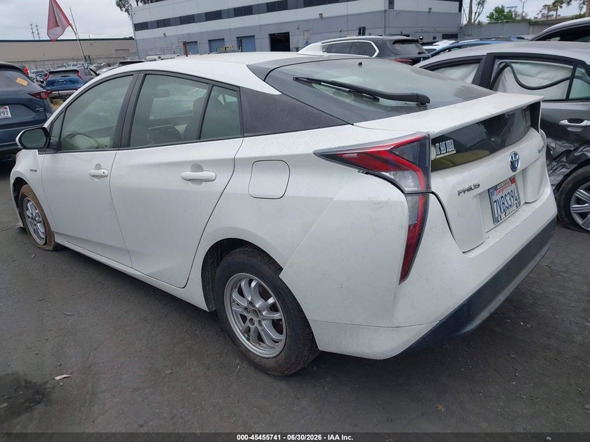 2016 Toyota Prius VIN JTDKBRFU4G3021041 IAAI salvage auction — RIGHT FRONT, Salvage Title, sold $3,150 on 2026-07-15 (photo 3)