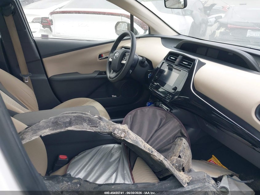 2016 Toyota Prius VIN JTDKBRFU4G3021041 IAAI salvage auction — RIGHT FRONT, Salvage Title, sold $3,150 on 2026-07-15 (photo 5)