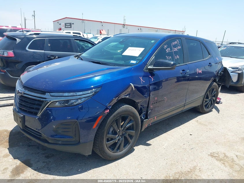 2023 Chevrolet Equinox VIN 3GNAXHEG7PL130687 IAAI salvage auction — LEFT SIDE, Original (Texas), sold $6,500 on 2026-07-29 (photo 2)