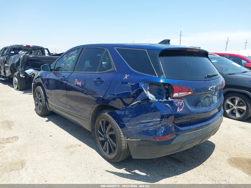 2023 Chevrolet Equinox VIN 3GNAXHEG7PL130687 IAAI salvage auction — LEFT SIDE, Original (Texas), sold $6,500 on 2026-07-29 (photo 3)