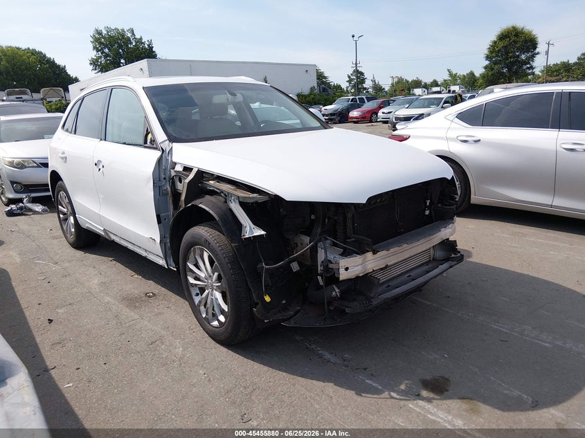 2014 Audi Q5 VIN WA1LFAFP4EA088049 IAAI salvage auction — FRONT END, Wait Title, sold $3,550 on 2026-08-07 (photo 1)