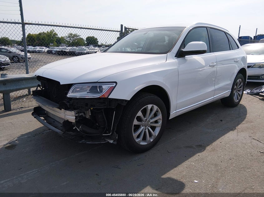 2014 Audi Q5 VIN WA1LFAFP4EA088049 IAAI salvage auction — FRONT END, Wait Title, sold $3,550 on 2026-08-07 (photo 2)