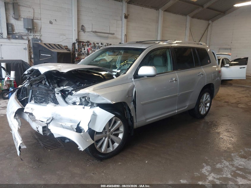 2009 Toyota Highlander hybrid VIN JTEEW44A892035686 IAAI salvage auction — FRONT END, Salvage - Greater Than 75% (Maryland), sold $625 on 2026-07-09 (photo 2)