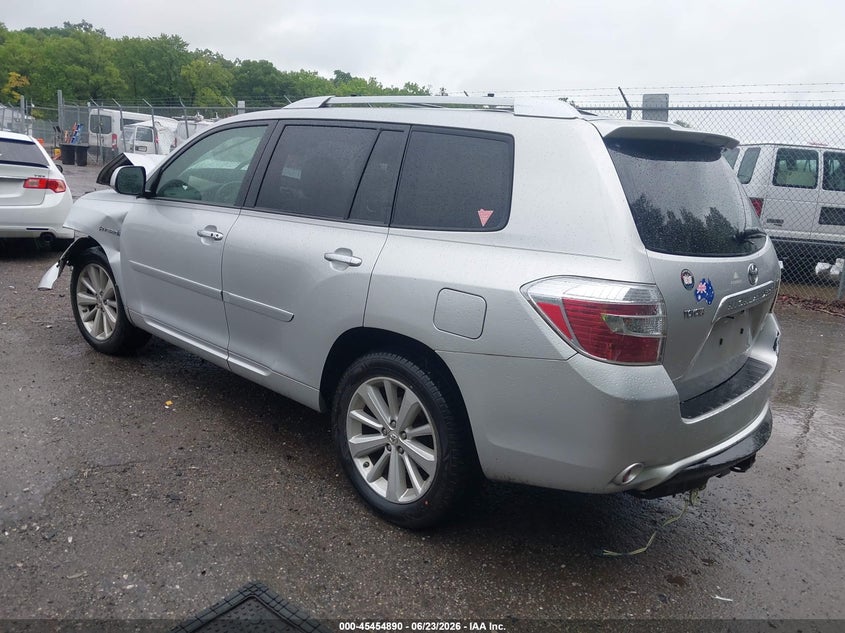 2009 Toyota Highlander hybrid VIN JTEEW44A892035686 IAAI salvage auction — FRONT END, Salvage - Greater Than 75% (Maryland), sold $625 on 2026-07-09 (photo 3)