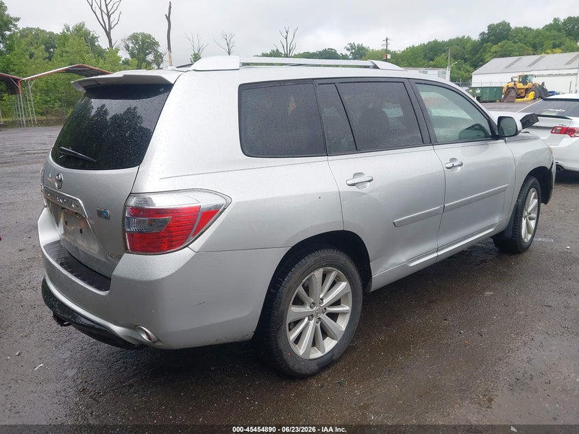 2009 Toyota Highlander hybrid VIN JTEEW44A892035686 IAAI salvage auction — FRONT END, Salvage - Greater Than 75% (Maryland), sold $625 on 2026-07-09 (photo 4)