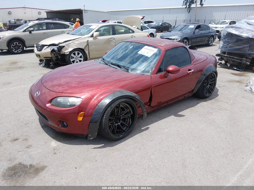 2008 Mazda Mx-5 VIN JM1NC26F780157153 IAAI salvage auction — SIDE, Rebuildable (Florida), sold $1,525 on 2026-07-27 (photo 2)