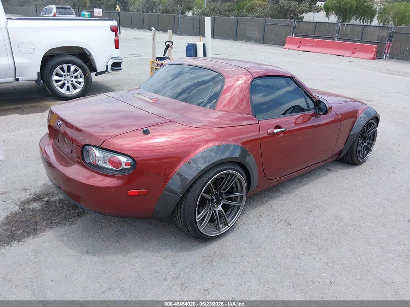 2008 Mazda Mx-5 VIN JM1NC26F780157153 IAAI salvage auction — SIDE, Rebuildable (Florida), sold $1,525 on 2026-07-27 (photo 4)