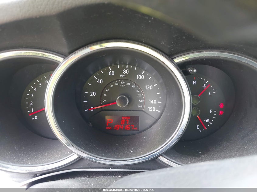 2012 Kia Sorento VIN 5XYKTDA27CG246212 IAAI salvage auction — REAR END, Salvage (California), sold $675 on 2026-07-08 (photo 7)