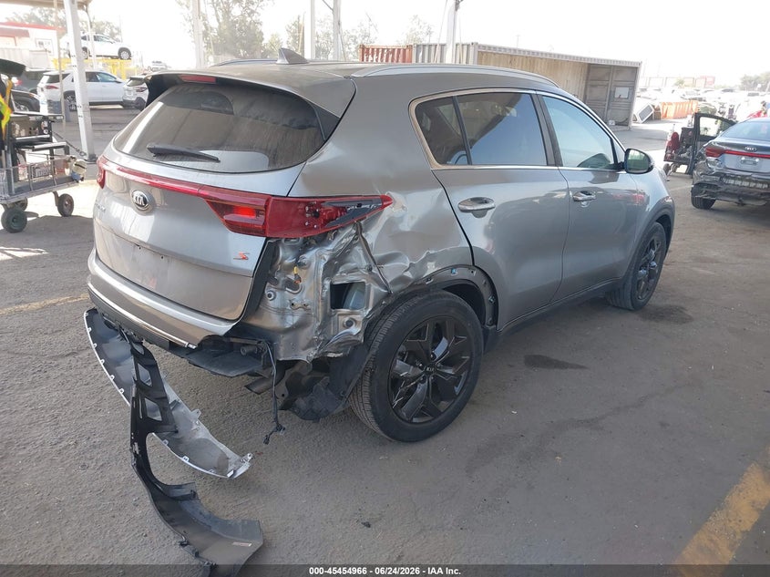 2020 Kia Sportage VIN KNDP63AC1L7745469 IAAI salvage auction — RIGHT REAR, Salvage Title, sold $4,150 on 2026-07-22 (photo 4)