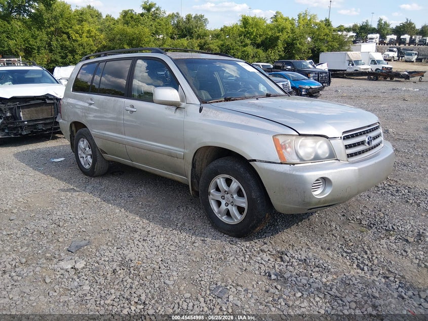 2003 Toyota Highlander VIN JTEGF21A330086002 IAAI salvage auction — NORMAL WEAR, Clear (Tennessee), sold $250 on 2026-07-16 (photo 1)