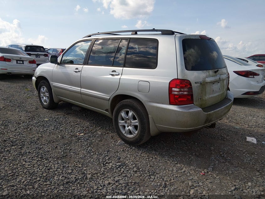 2003 Toyota Highlander VIN JTEGF21A330086002 IAAI salvage auction — NORMAL WEAR, Clear (Tennessee), sold $250 on 2026-07-16 (photo 3)