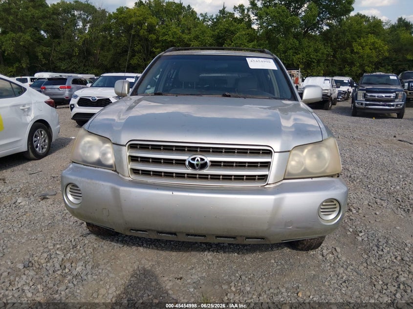 2003 Toyota Highlander VIN JTEGF21A330086002 IAAI salvage auction — NORMAL WEAR, Clear (Tennessee), sold $250 on 2026-07-16 (photo 6)