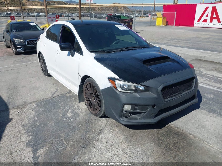 2016 Subaru Wrx VIN JF1VA1J68G8824129 IAAI salvage auction — LEFT REAR, Salvage (California), sold $3,700 on 2026-07-24 (photo 1)