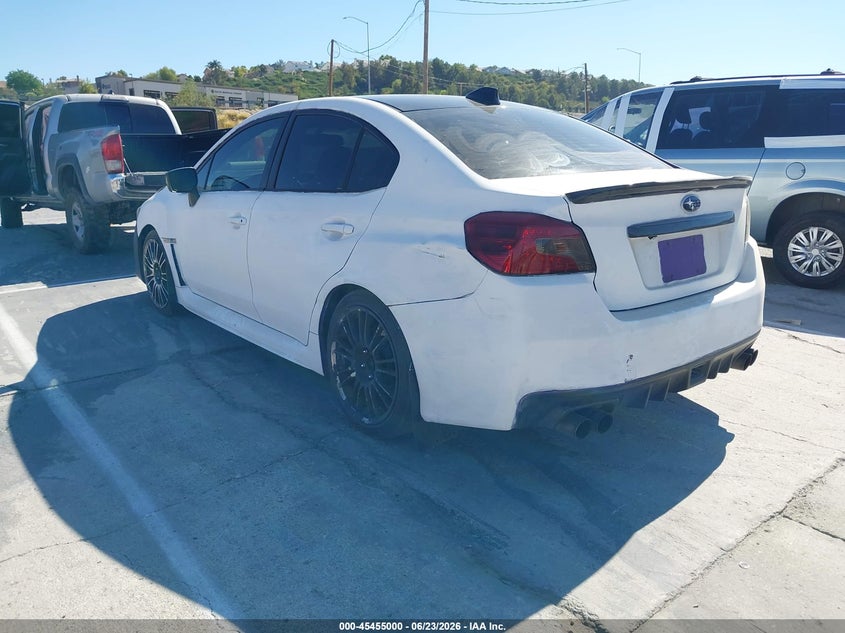 2016 Subaru Wrx VIN JF1VA1J68G8824129 IAAI salvage auction — LEFT REAR, Salvage (California), sold $3,700 on 2026-07-24 (photo 3)
