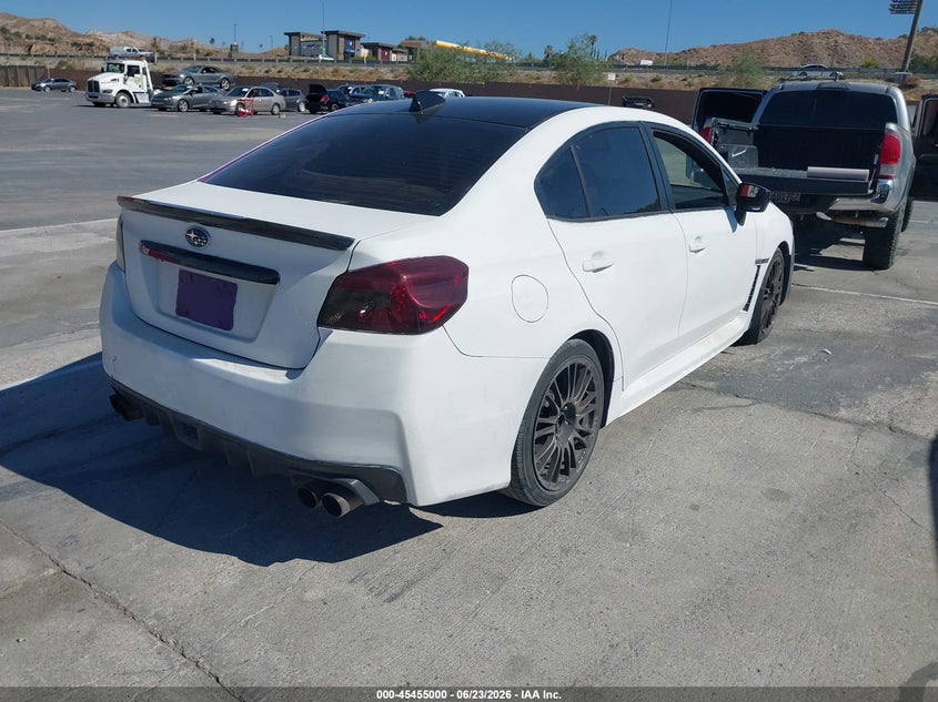 2016 Subaru Wrx VIN JF1VA1J68G8824129 IAAI salvage auction — LEFT REAR, Salvage (California), sold $3,700 on 2026-07-24 (photo 4)