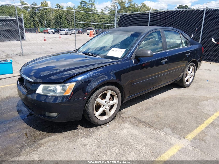 2008 Hyundai Sonata VIN 5NPEU46F98H375932 IAAI salvage auction — RIGHT FRONT, Salvage (South Carolina), sold $500 on 2026-07-29 (photo 2)