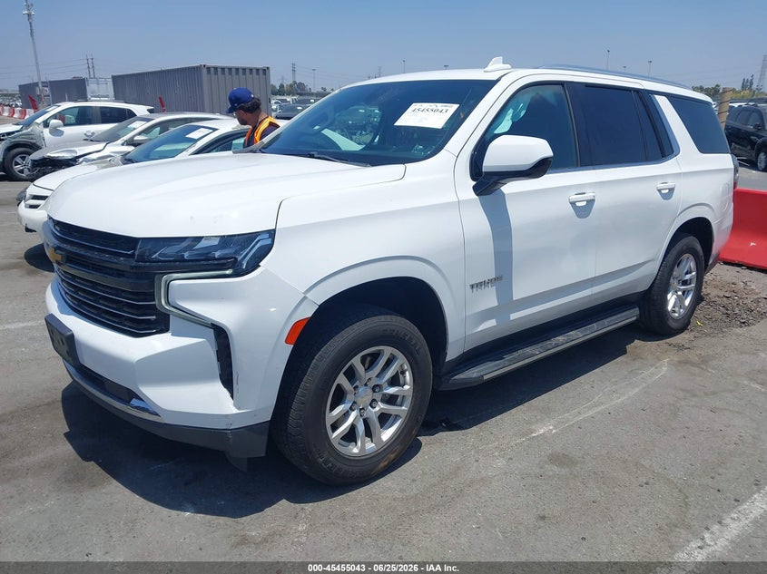 2021 Chevrolet Tahoe VIN 1GNSCNKD2MR271003 IAAI salvage auction — SIDE, Salvage (California), sold $16,500 on 2026-08-27 (photo 2)