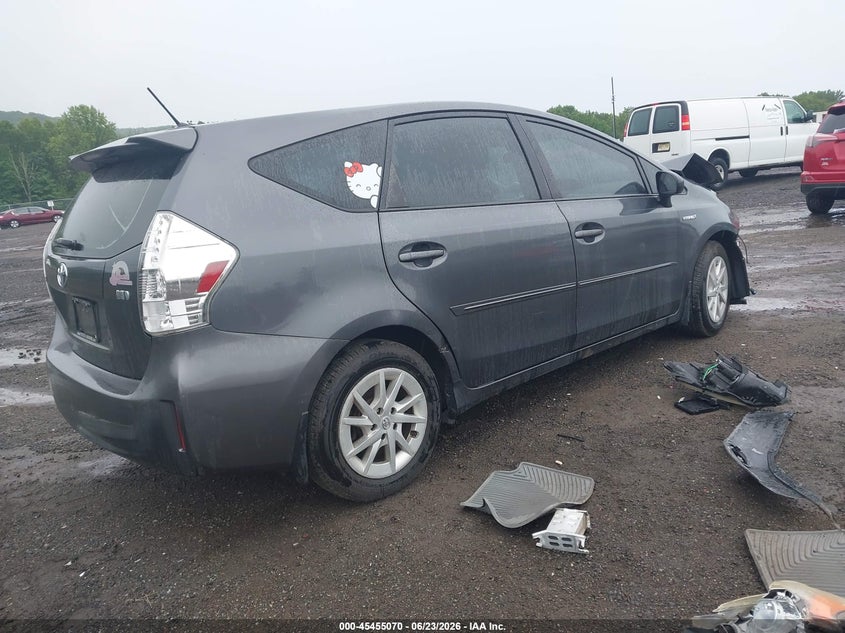 2013 Toyota Prius v VIN JTDZN3EU0D3207689 IAAI salvage auction — FRONT END, Salvage (Idaho), sold $1,025 on 2026-07-23 (photo 4)