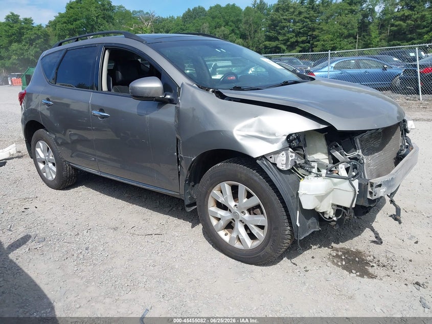 2011 Nissan Murano VIN JN8AZ1MW6BW176733 IAAI salvage auction — FRONT END, Mv-907A (New York), sold $300 on 2026-07-14 (photo 1)