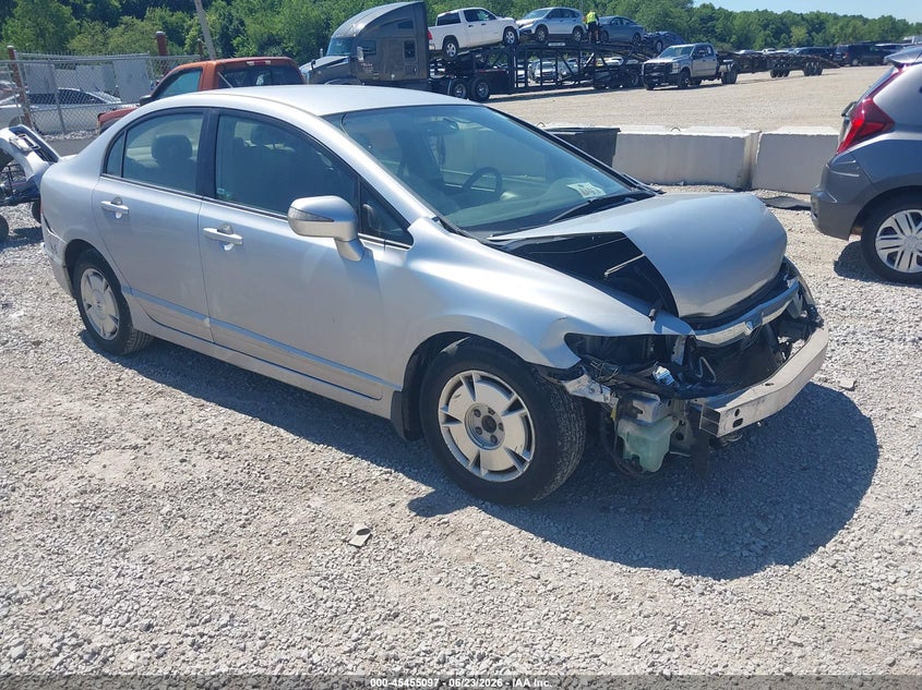 2010 Honda Civic hybrid VIN JHMFA3F28AS006392 IAAI salvage auction — FRONT END, Salvage (Ohio), sold $300 on 2026-07-22 (photo 1)
