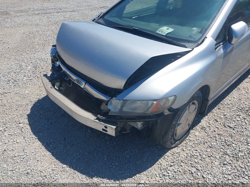 2010 Honda Civic hybrid VIN JHMFA3F28AS006392 IAAI salvage auction — FRONT END, Salvage (Ohio), sold $300 on 2026-07-22 (photo 6)