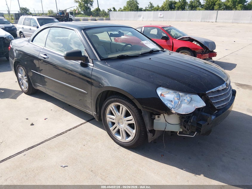 2008 Chrysler Sebring VIN 1C3LC65MX8N635376 IAAI salvage auction — WATER/FLOOD, Salvage (Texas), sold $250 on 2026-07-10 (photo 1)