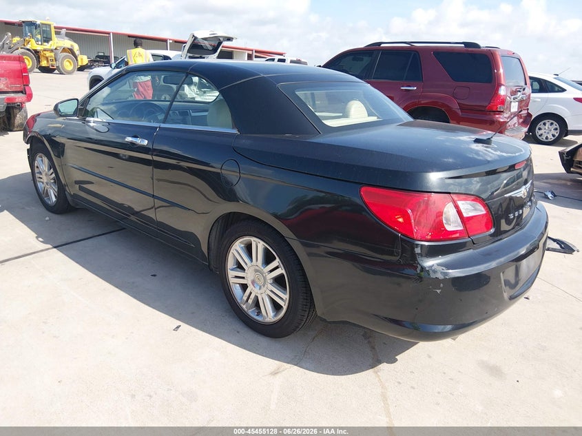 2008 Chrysler Sebring VIN 1C3LC65MX8N635376 IAAI salvage auction — WATER/FLOOD, Salvage (Texas), sold $250 on 2026-07-10 (photo 3)