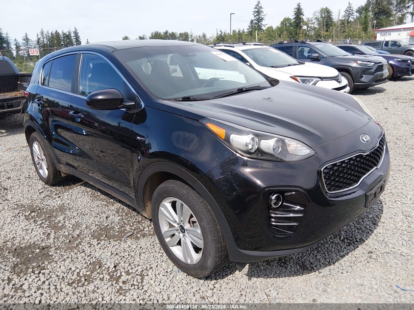 2017 Kia Sportage VIN KNDPMCACXH7098079 IAAI salvage auction — REAR END, Bill Of Sale (Washington), sold $2,150 on 2026-07-12 (photo 1)