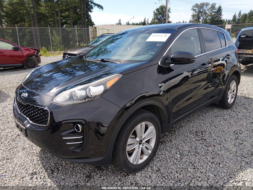 2017 Kia Sportage VIN KNDPMCACXH7098079 IAAI salvage auction — REAR END, Bill Of Sale (Washington), sold $2,150 on 2026-07-12 (photo 2)