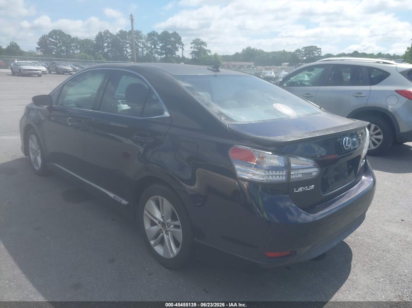 2010 Lexus Hs 250h VIN JTHBB1BA6A2019090 IAAI salvage auction — NORMAL WEAR, Clear (Georgia), sold $1,500 on 2026-07-29 (photo 3)