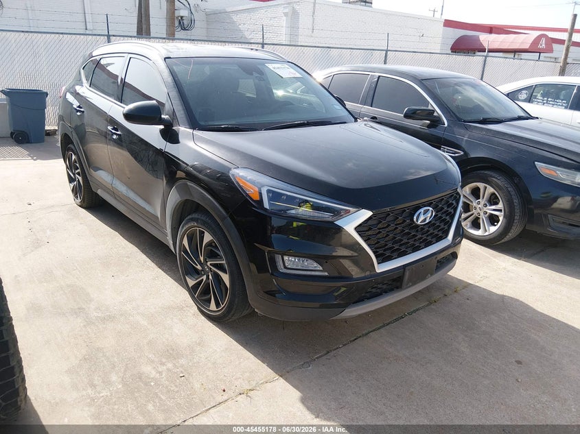 2021 Hyundai Tucson VIN KM8J33AL0MU412287 IAAI salvage auction — NORMAL WEAR, Original (Texas), sold $6,800 on 2026-07-13 (photo 1)