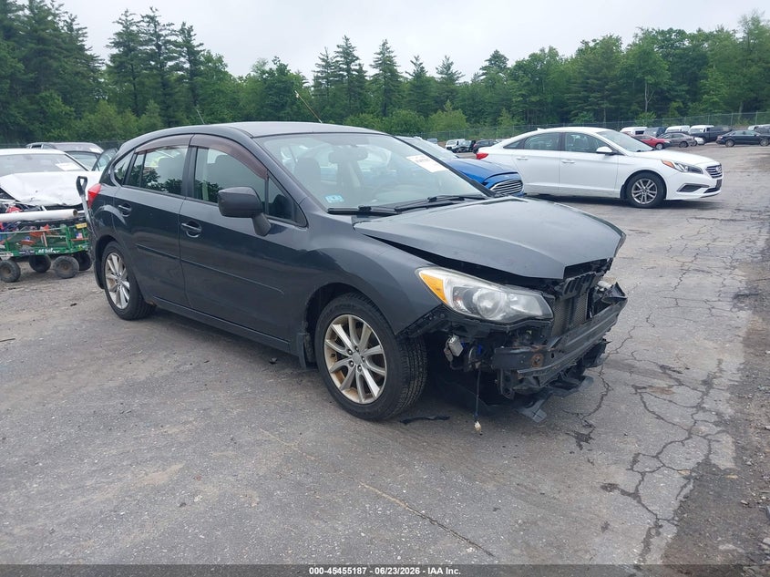 2012 Subaru Impreza VIN JF1GPAC68CH216559 IAAI salvage auction — FRONT & REAR, Salvage (Massachusetts), sold $425 on 2026-07-31 (photo 1)