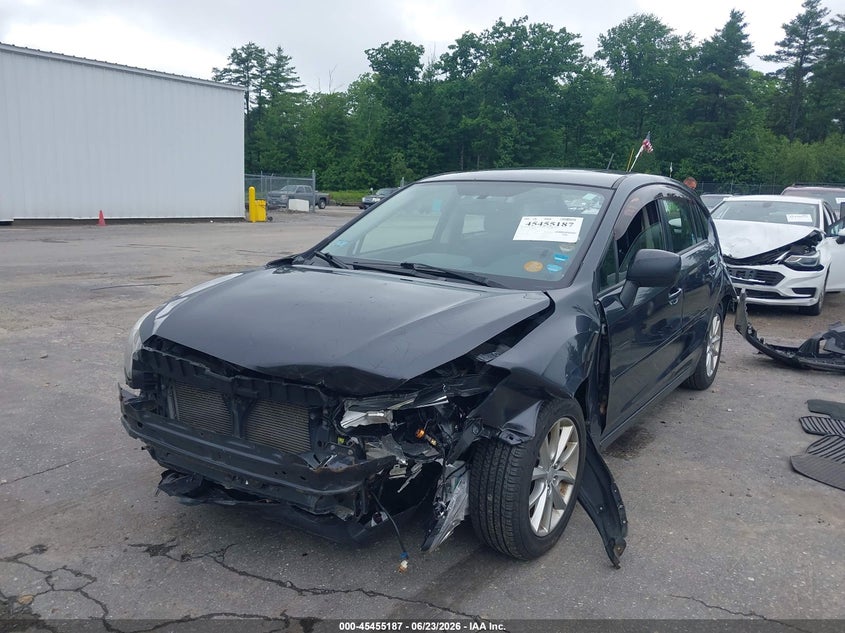 2012 Subaru Impreza VIN JF1GPAC68CH216559 IAAI salvage auction — FRONT & REAR, Salvage (Massachusetts), sold $425 on 2026-07-31 (photo 6)