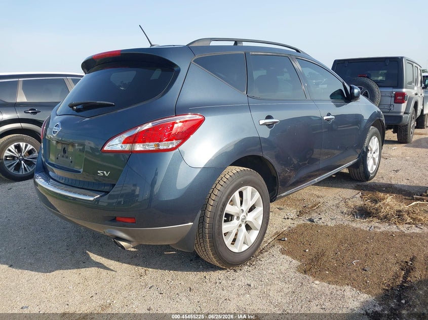 2011 Nissan Murano VIN JN8AZ1MUXBW066105 IAAI salvage auction — NORMAL WEAR, Original (Texas), sold $550 on 2026-07-07 (photo 4)