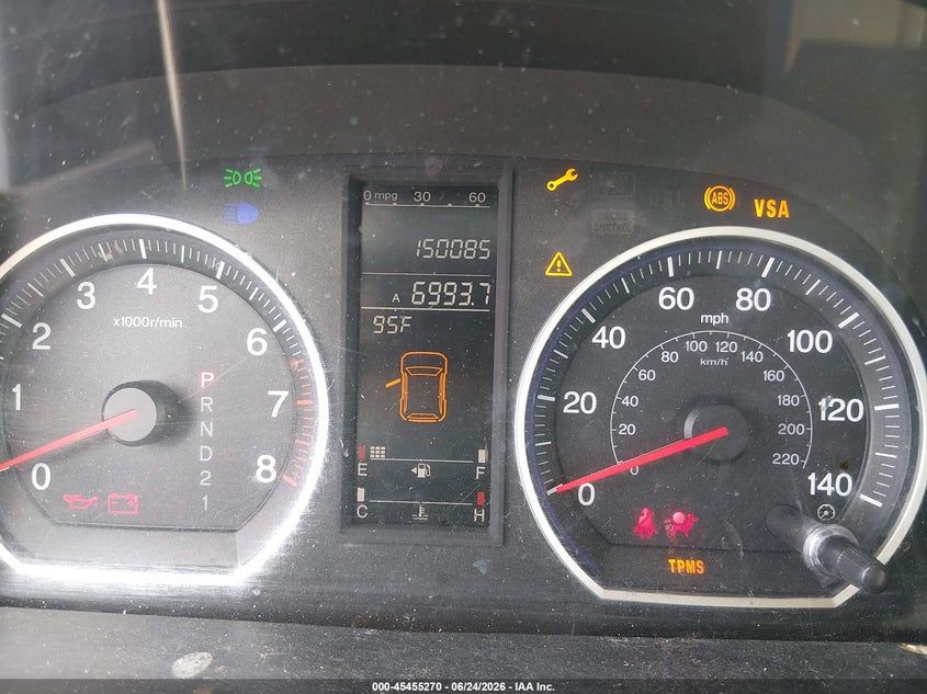 2007 Honda Cr-v VIN JHLRE38727C023531 IAAI salvage auction — LEFT FRONT, Salvage (California), sold $25 on 2026-07-17 (photo 7)
