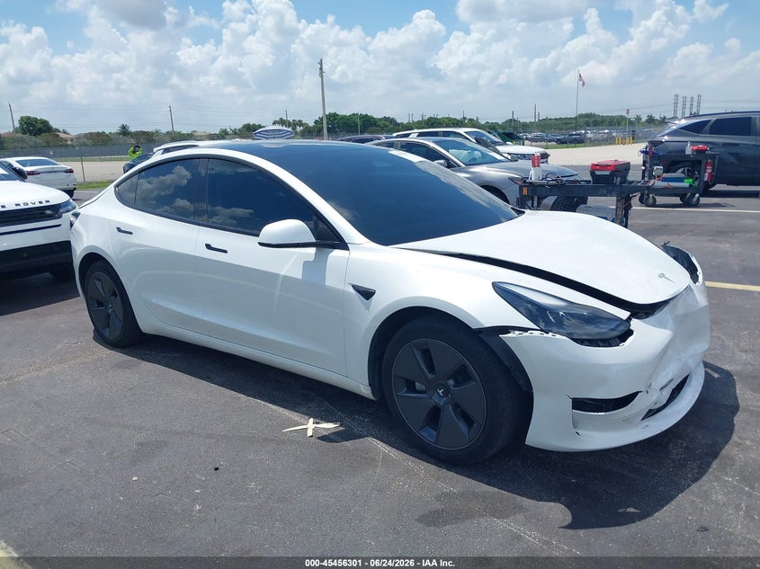 2023 Tesla Model 3 VIN 5YJ3E1EA2PF613898 IAAI salvage auction — FRONT END, Salvage Title, sold $9,150 on 2026-07-16 (photo 1)
