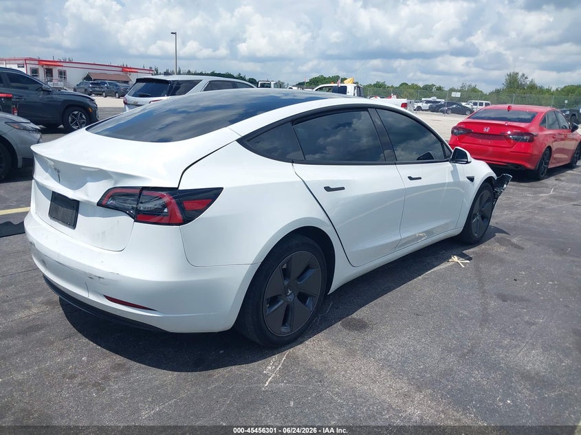 2023 Tesla Model 3 VIN 5YJ3E1EA2PF613898 IAAI salvage auction — FRONT END, Salvage Title, sold $9,150 on 2026-07-16 (photo 4)