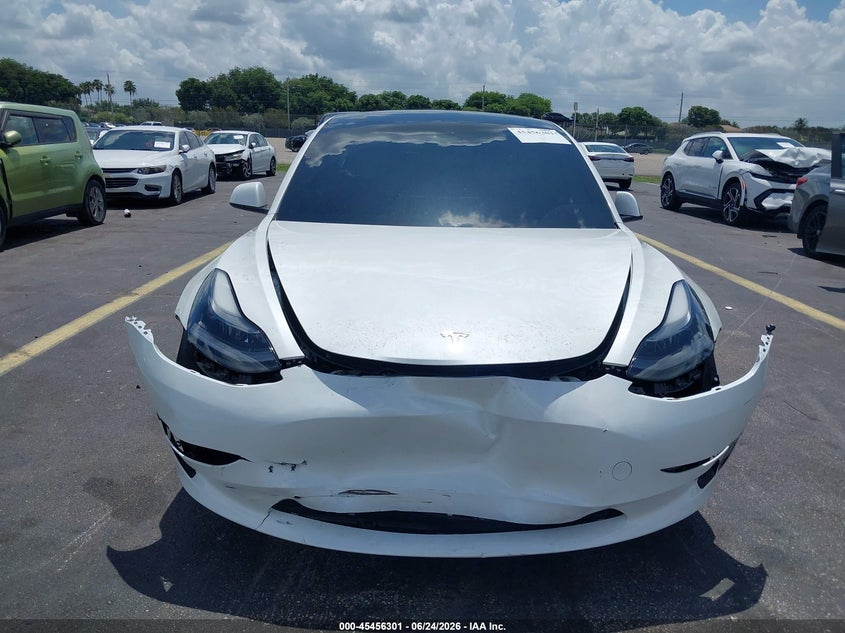 2023 Tesla Model 3 VIN 5YJ3E1EA2PF613898 IAAI salvage auction — FRONT END, Salvage Title, sold $9,150 on 2026-07-16 (photo 6)