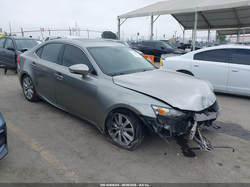 2016 Lexus Is VIN JTHBA1D23G5009293 IAAI salvage auction — FRONT END, Salvage (California), sold $1,100 on 2026-07-15 (photo 1)