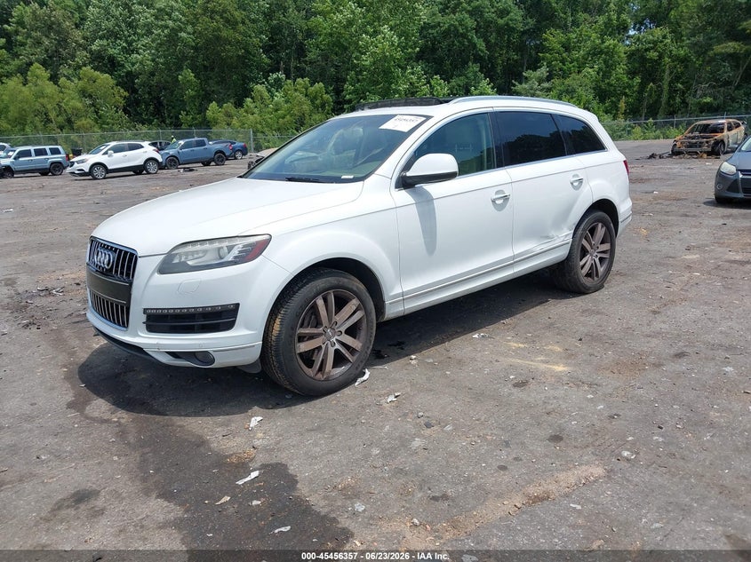 2015 Audi Q7 VIN WA1LGAFE6FD031623 IAAI salvage auction — NORMAL WEAR, Clear (Mississippi), sold $1,250 on 2026-07-22 (photo 2)
