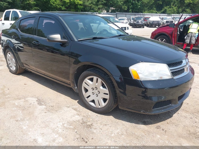 2013 Dodge Avenger VIN 1C3CDZAB2DN637670 IAAI salvage auction — REAR END, Salvage Title, sold $1,850 on 2026-09-03 (photo 1)