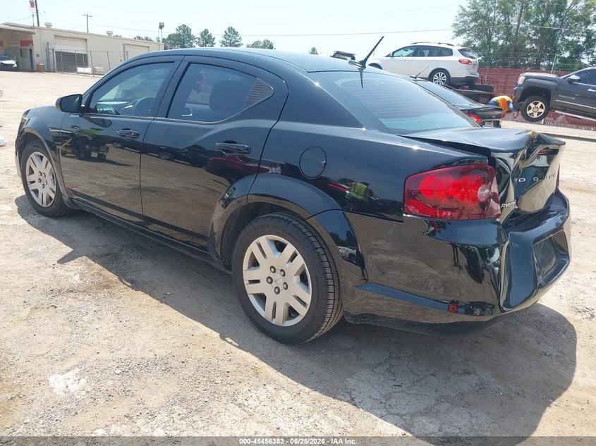 2013 Dodge Avenger VIN 1C3CDZAB2DN637670 IAAI salvage auction — REAR END, Salvage Title, sold $1,850 on 2026-09-03 (photo 3)